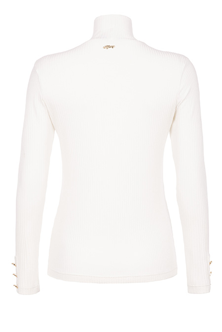 Rebrasta ženska rolka sa dugmićima na rukavima Tiffany Production